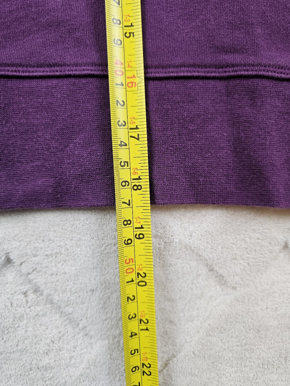 lululemon Perfectly Oversized Cropped Crewneck Sweatshirt Womens Large Pruple - Picture 4 of 8